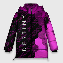 Куртка зимняя женская Destiny pro gaming: по-вертикали, цвет: 3D-черный