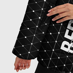 Куртка зимняя женская Berserk glitch на темном фоне: по-вертикали, цвет: 3D-черный — фото 2