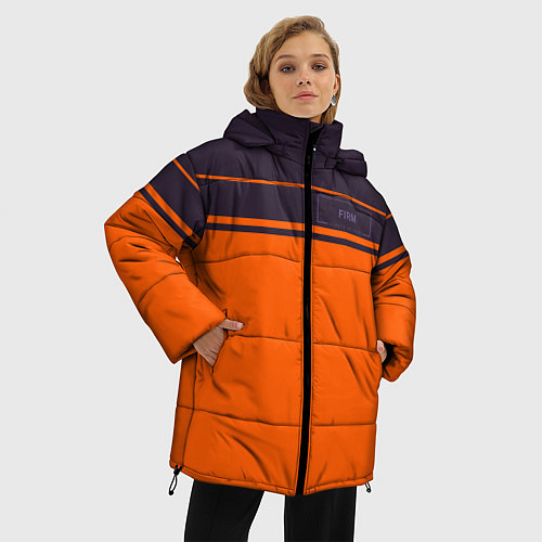 Женская зимняя куртка FIRM темно-оранжевый / 3D-Красный – фото 3