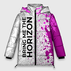 Куртка зимняя женская Bring Me the Horizon rock legends: по-вертикали, цвет: 3D-черный