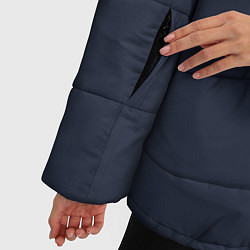 Куртка зимняя женская FIRM темно-синий с красной полосой, цвет: 3D-светло-серый — фото 2