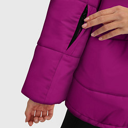Куртка зимняя женская Баклажановый радуга, цвет: 3D-черный — фото 2