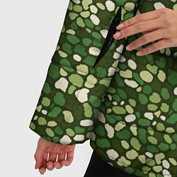Куртка зимняя женская Милитари камни, цвет: 3D-светло-серый — фото 2