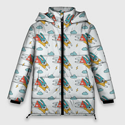 Куртка зимняя женская Супер-заяц, цвет: 3D-светло-серый