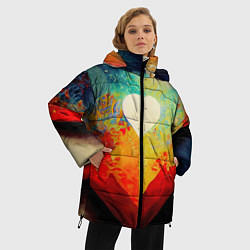 Куртка зимняя женская Your heart, цвет: 3D-черный — фото 2
