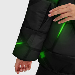Куртка зимняя женская Green neon steel, цвет: 3D-черный — фото 2