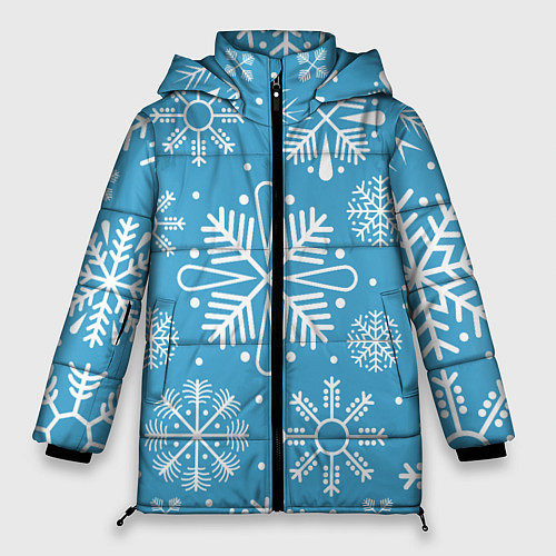 Женская зимняя куртка Snow in blue / 3D-Черный – фото 1