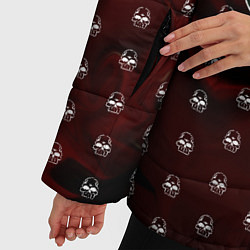 Куртка зимняя женская Черепочек с треугольником, цвет: 3D-светло-серый — фото 2