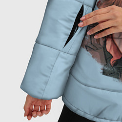 Куртка зимняя женская Замыслы Ксавье как смысл жизни, цвет: 3D-черный — фото 2