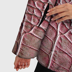 Куртка зимняя женская Кожа крокодила - мода - текстура, цвет: 3D-красный — фото 2