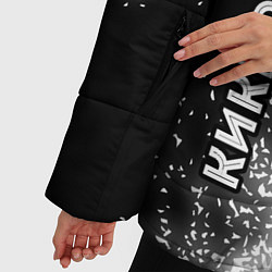 Куртка зимняя женская Кикбоксер из России и герб РФ: надпись, символ, цвет: 3D-черный — фото 2