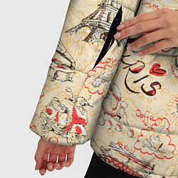 Куртка зимняя женская Paris ohh la la, цвет: 3D-светло-серый — фото 2
