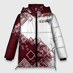 Куртка зимняя женская Горы зовут Сноуборд, цвет: 3D-черный