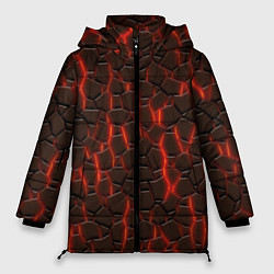 Куртка зимняя женская Лава и камни, цвет: 3D-черный
