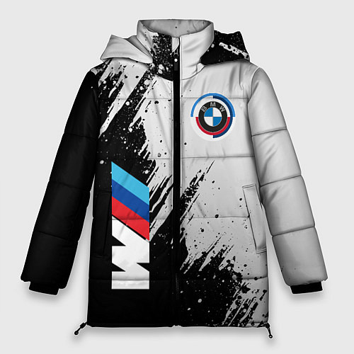 Женская зимняя куртка BMW - м комплектация / 3D-Светло-серый – фото 1