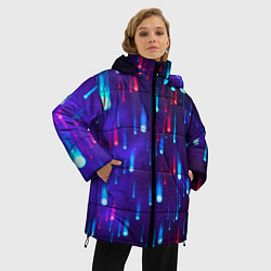 Куртка зимняя женская Neon rain, цвет: 3D-черный — фото 2