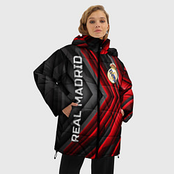 Куртка зимняя женская Real Madrid art, цвет: 3D-красный — фото 2
