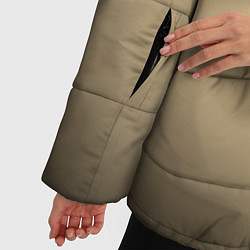 Куртка зимняя женская Бежевый градиент, цвет: 3D-черный — фото 2