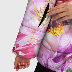 Куртка зимняя женская Цветочный рай, цвет: 3D-черный — фото 2