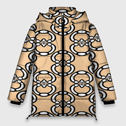 Куртка зимняя женская Восьмерочка, полукруг в форме цифры, цвет: 3D-светло-серый