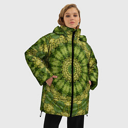 Куртка зимняя женская Изобилие и богатство, цвет: 3D-красный — фото 2