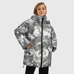 Куртка зимняя женская Снежный камуфляж, цвет: 3D-светло-серый — фото 2