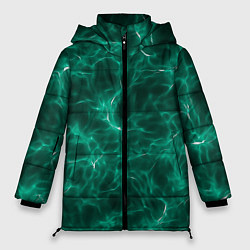 Куртка зимняя женская Текстура воздушных частиц, цвет: 3D-черный
