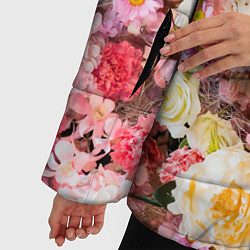 Куртка зимняя женская Тысяча цветов, цвет: 3D-светло-серый — фото 2