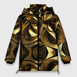 Куртка зимняя женская Золотой калейдоскоп, цвет: 3D-черный