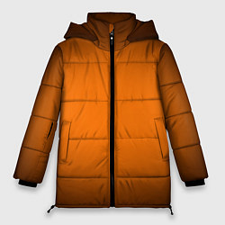 Куртка зимняя женская Кислотный оранжевый с градиентом, цвет: 3D-черный