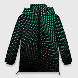 Куртка зимняя женская Изгибаемые точки, цвет: 3D-светло-серый