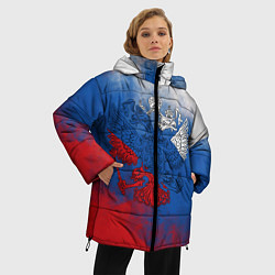 Куртка зимняя женская Триколор градиент, цвет: 3D-светло-серый — фото 2