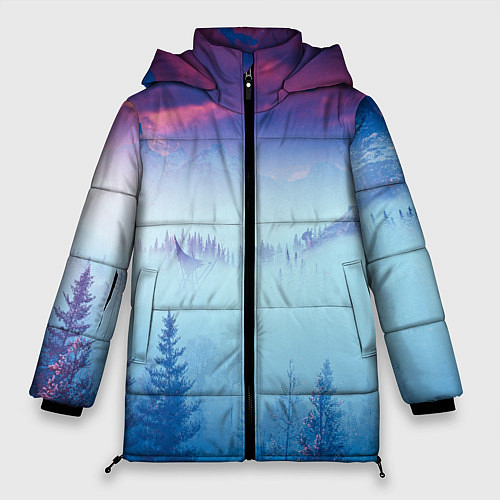 Женская зимняя куртка Horizon landscape / 3D-Светло-серый – фото 1