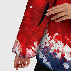 Куртка зимняя женская Grunge strips colors, цвет: 3D-черный — фото 2