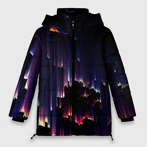 Женская зимняя куртка Необо закат / 3D-Светло-серый – фото 1