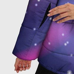 Куртка зимняя женская Космическое звездное небо, цвет: 3D-черный — фото 2