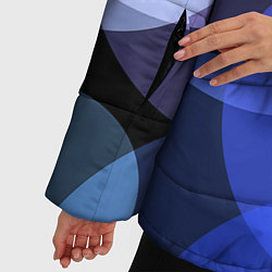 Куртка зимняя женская Цветные диски, цвет: 3D-черный — фото 2