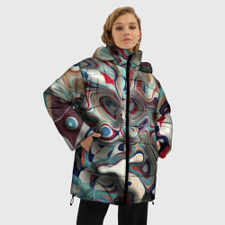 Куртка зимняя женская Сгусток красок, цвет: 3D-красный — фото 2