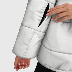 Куртка зимняя женская Вертикально оторванный лист бумаги, цвет: 3D-светло-серый — фото 2