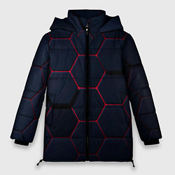 Куртка зимняя женская Светящиеся стальная броня, цвет: 3D-светло-серый