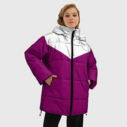 Куртка зимняя женская FIRM бело - пурпурный, цвет: 3D-светло-серый — фото 2