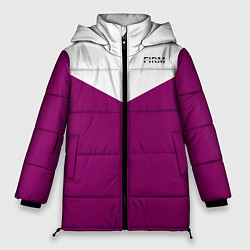 Куртка зимняя женская FIRM бело - пурпурный, цвет: 3D-светло-серый
