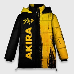 Куртка зимняя женская Akira - gold gradient: по-вертикали, цвет: 3D-черный