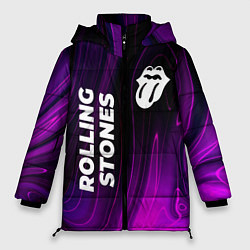 Куртка зимняя женская Rolling Stones violet plasma, цвет: 3D-черный