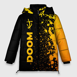 Куртка зимняя женская Doom - gold gradient: по-вертикали, цвет: 3D-черный