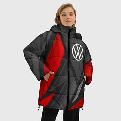Куртка зимняя женская Volkswagen sports racing, цвет: 3D-черный — фото 2