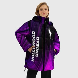 Куртка зимняя женская Hollywood Undead violet plasma, цвет: 3D-черный — фото 2