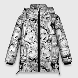 Куртка зимняя женская Anime hentai ahegao, цвет: 3D-светло-серый