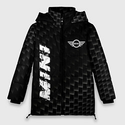 Куртка зимняя женская Mini карбоновый фон, цвет: 3D-черный