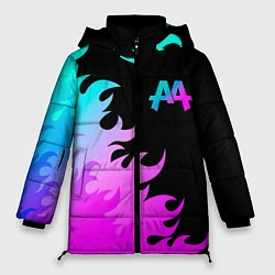 Куртка зимняя женская Asking Alexandria неоновый огонь, цвет: 3D-черный